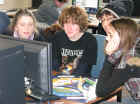 Stdents playing the game at the Massey University Business Week  